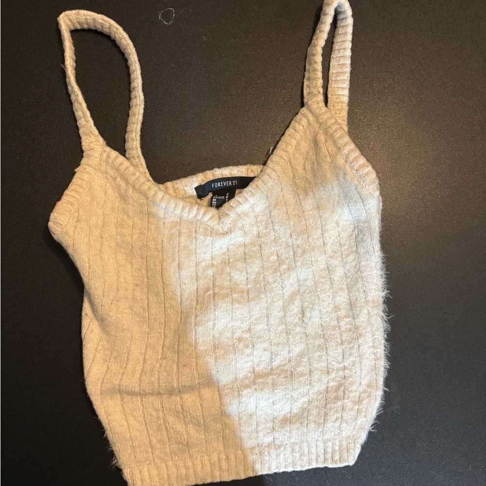 Forever 21 White Knit Women’s Top